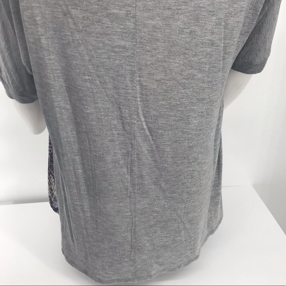 Snake Print Chiffon Front Tee - Picture 8 of 8